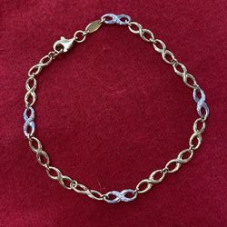 14K Infinity Bracelets 
