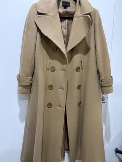 tan trenchcoat
