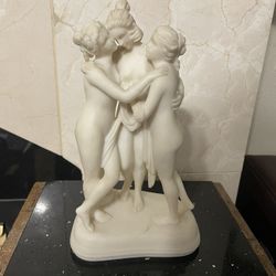 A. Santino “Three Graces” Alabaster Unsigned 9.25”x 6.25”