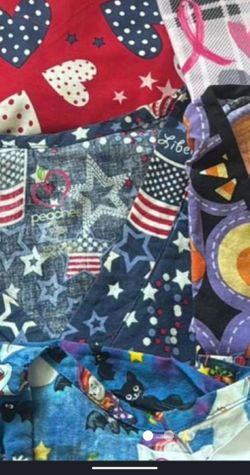 Scrub tops and pants plus size new and used