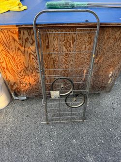 Vtg Steel 36” Rolling Grocery Cart NOS OBO