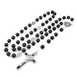 Rosary Beads Catholic in a gift box black