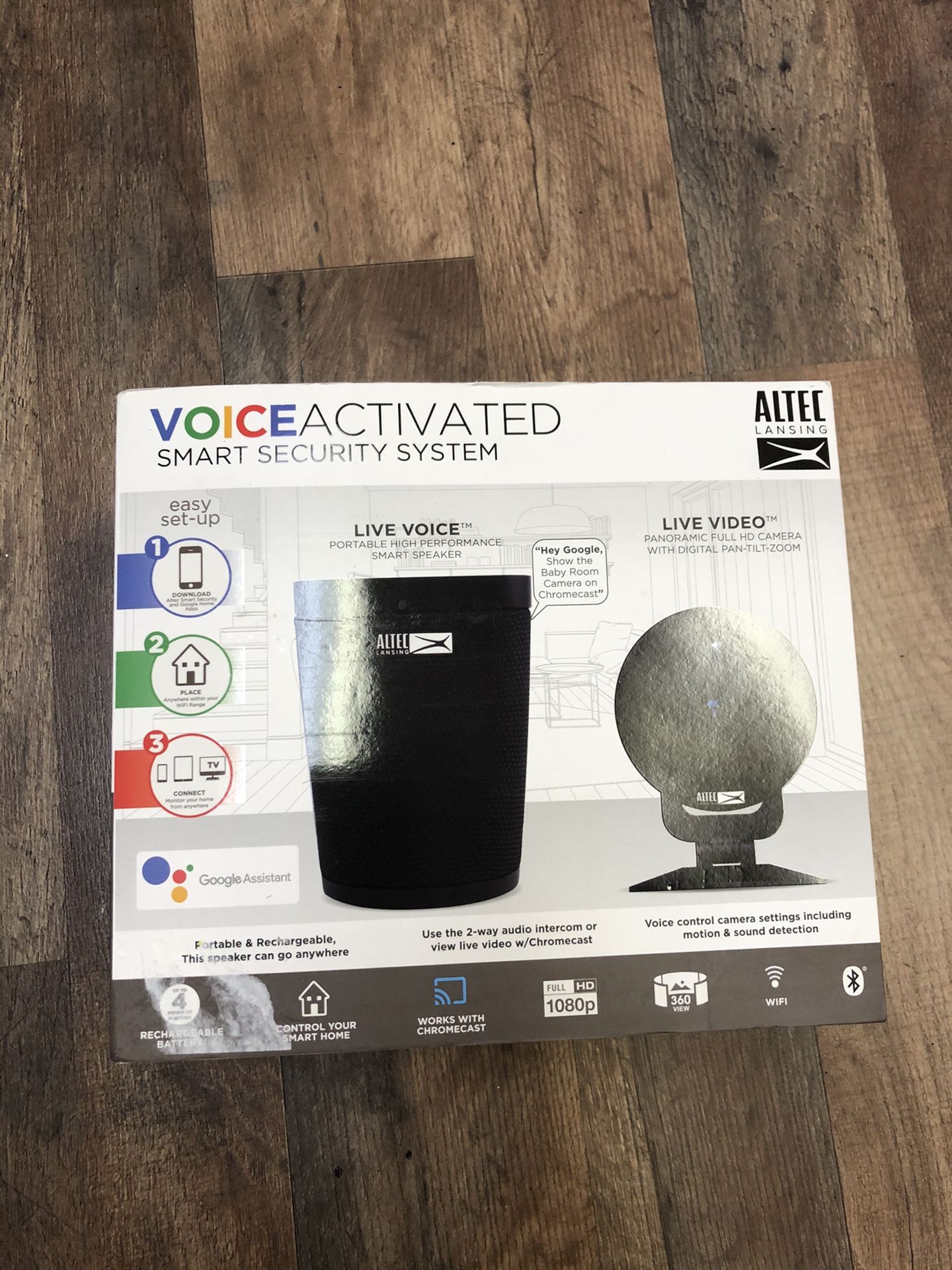 Speaker Altec Voice Activated Smart Security System Altec Lansing