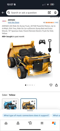 Dump Truck Ride On Car Used