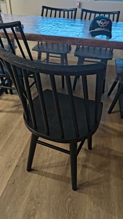 Mango wood table and chairs