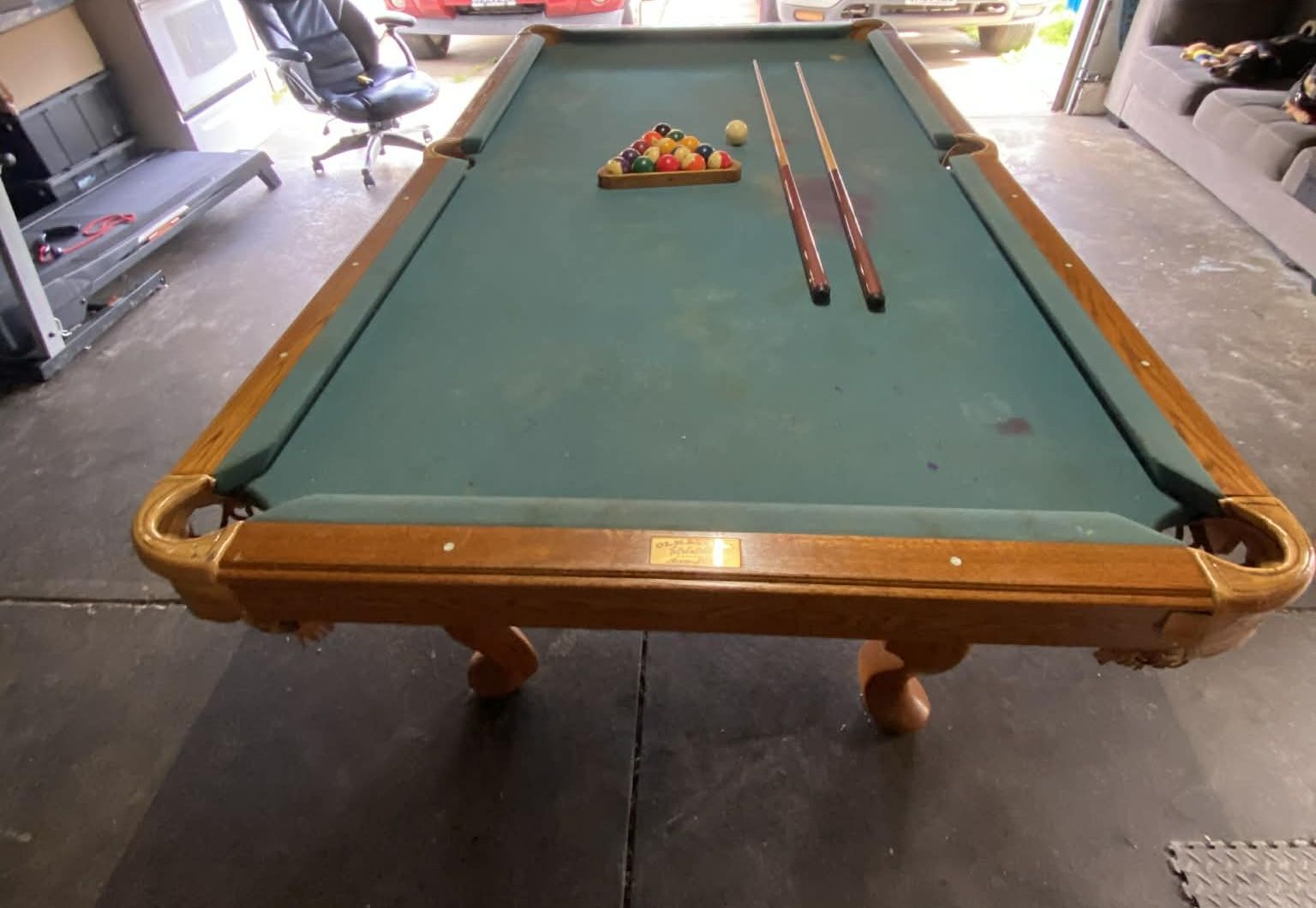 USED OLHAUSEN POOL TABLE