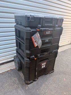 Limited edition, black Klein toolbox stacking set