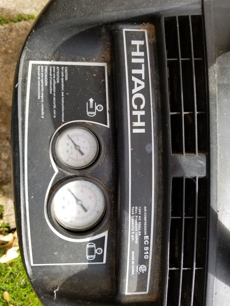 Hitachi EC510 Pancake Air Compressor for Sale in Inman, SC OfferUp