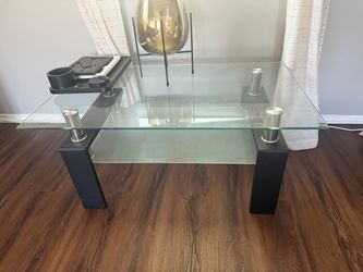Two-Tier Glass Coffee Table