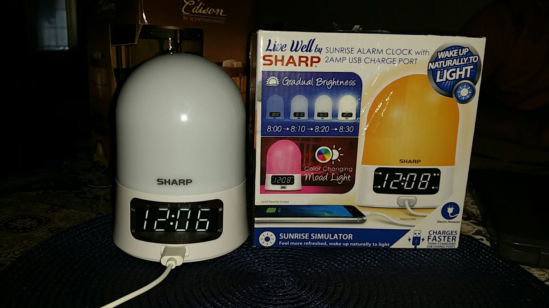 Sharp sunrise alarm clock
