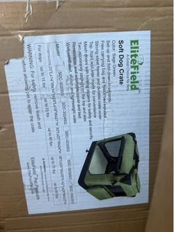 EliteField extra large Soft Dog Crate Sage Green