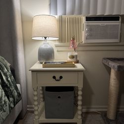 White nightstand