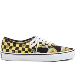 Vans Valentino Authentic Checkerboard Floral Low-Top Sneakers