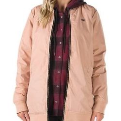 Vans Women's Boom Boom Reversible MTE Jacket in Mahogany Rose, Size XL