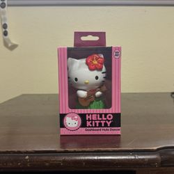 Hello Kitty Hula Dancer Auto Ornament New In Box 