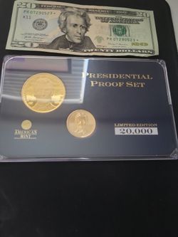 Abraham Lincoln Presidential proof coin set NIB