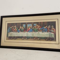 3-D Jesus last supper print, picture