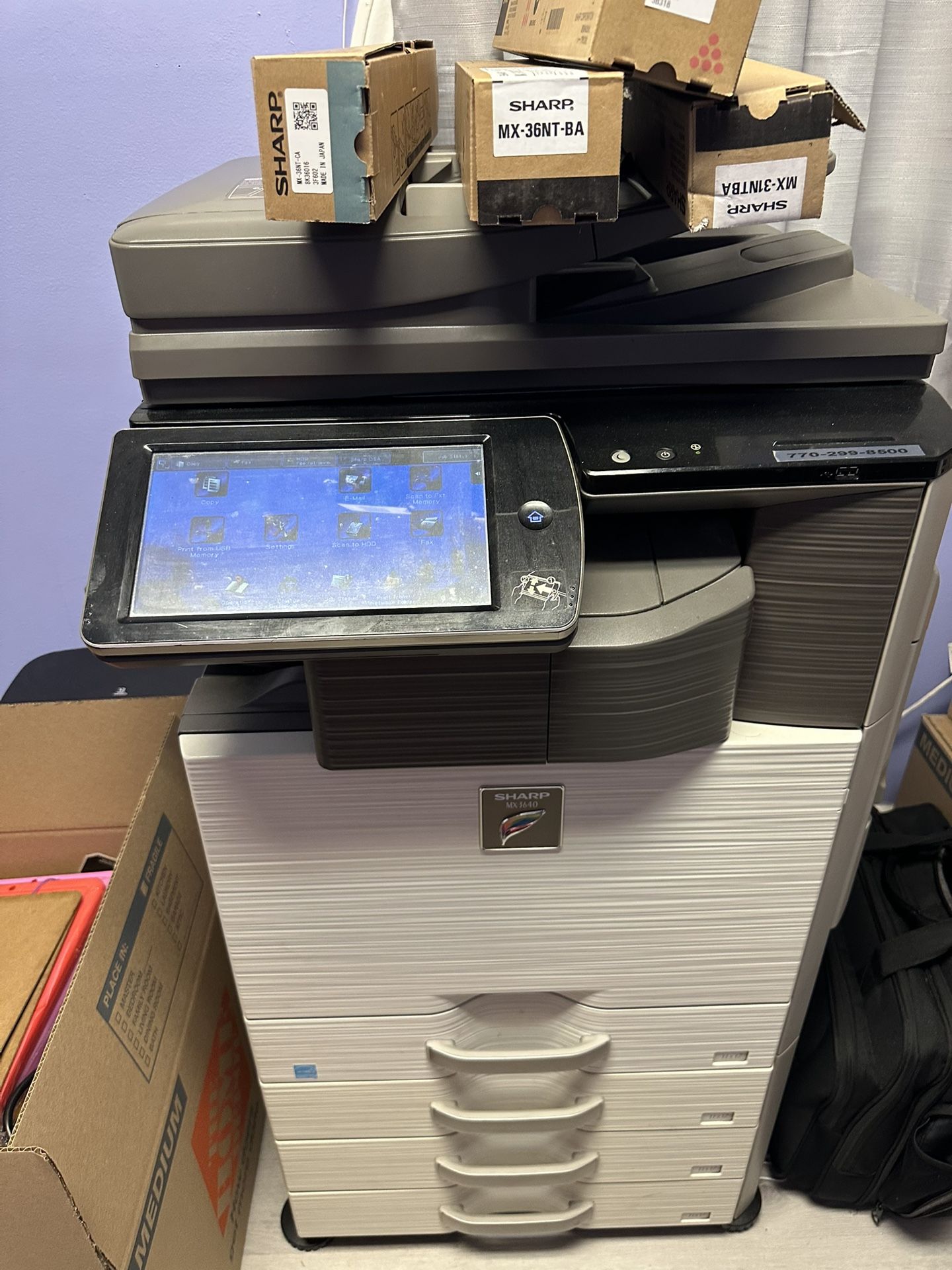 Sharp MX-3640 Color Printer – Like New Only $1195 (Market Value: $2300) 