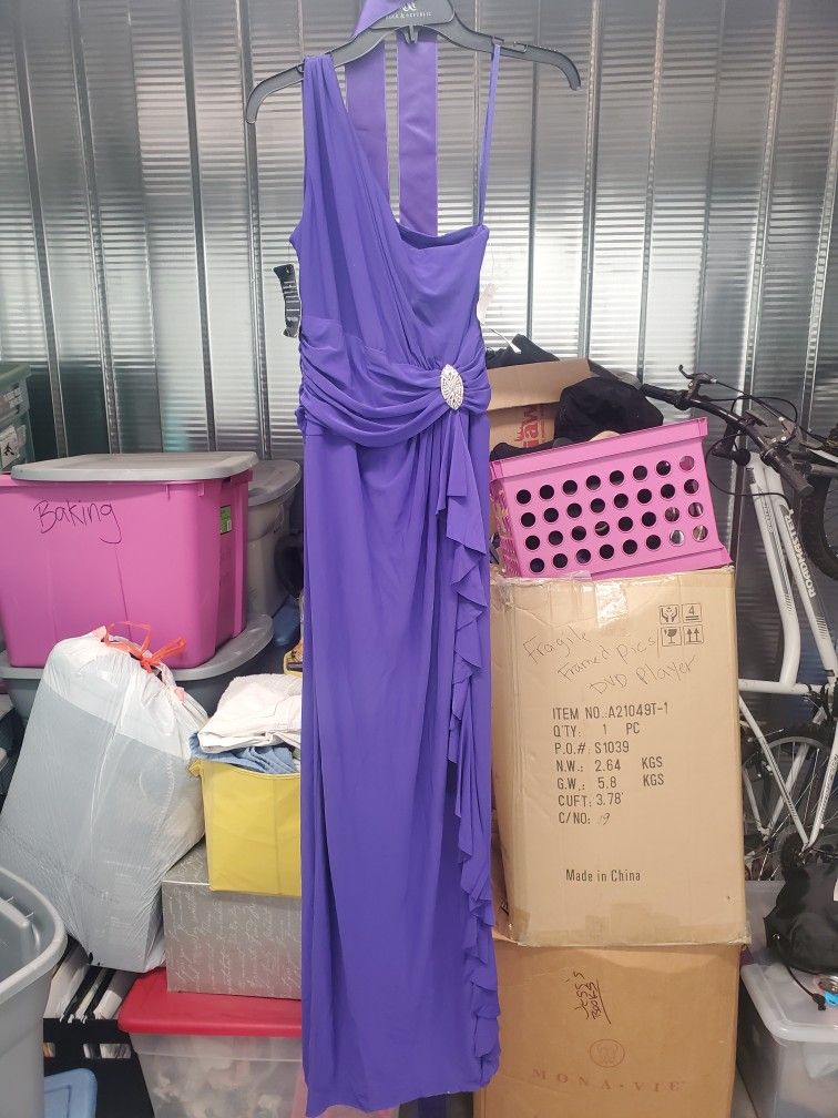 Ralph Lauren Purple Evening Dress