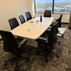 Steelcase Amia Black Leather Office Chairs 20+
