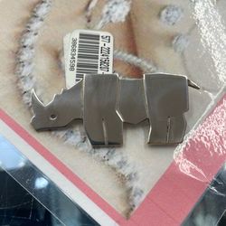 James Avery retired Rhino silver pin