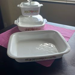3Corning ware casseroles1.5liter/2.5liter/tray for a turkey or ham and many choicesA21 12 1/4x2 1/4 Inch Safe On Range Oven Microwave All