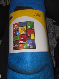 M&Ms Fleece Blanket