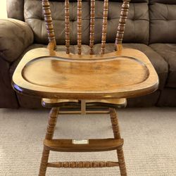 Vintage 1980’s Jenny Lind wooden Highchair