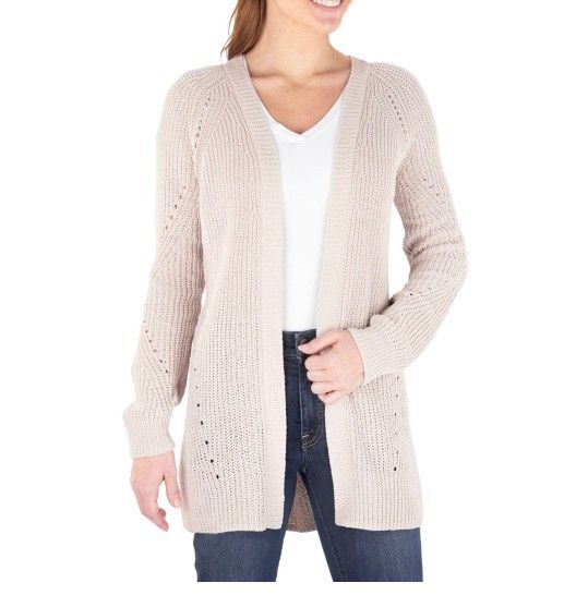 Members Mark Ladies Chenille Cardigan

 Small Beige