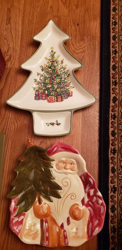 Christmas cookie plates