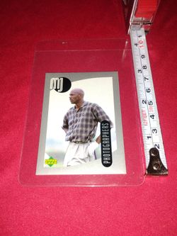 Mini 1998 Michael Jordan Upper Deck Photographers Basketball Card MJ120