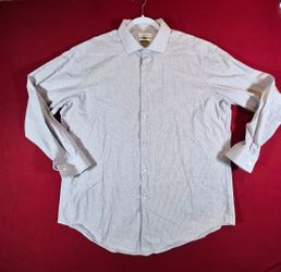 Calvin Klein Light Check Long Sleeve Button Front Shirt XL