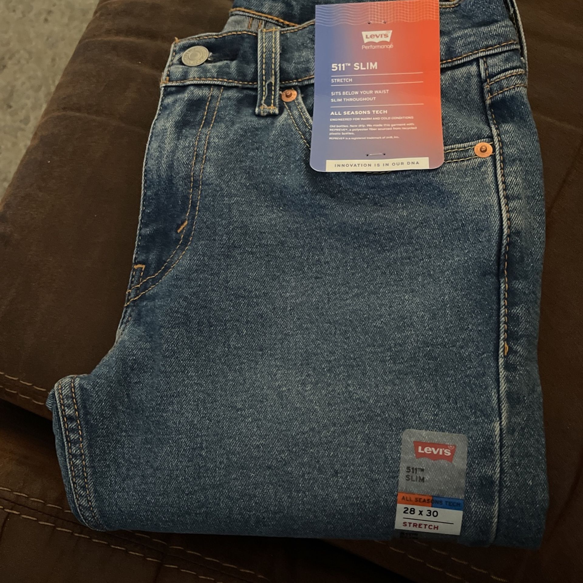 New Levis 511 Mens 28 X 30