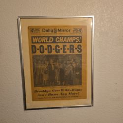 Daily Mirror Brooklyn Dodger Win