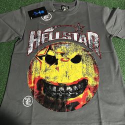 Hellstar Grey Smiley Face Shirt 1:1
