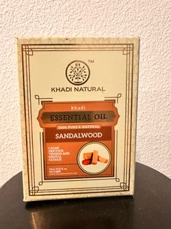 Khadi Natural Sandalwood Essential Oil (New Sealed Pack)