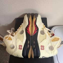 Jordan 5 Off White Sail Size 8