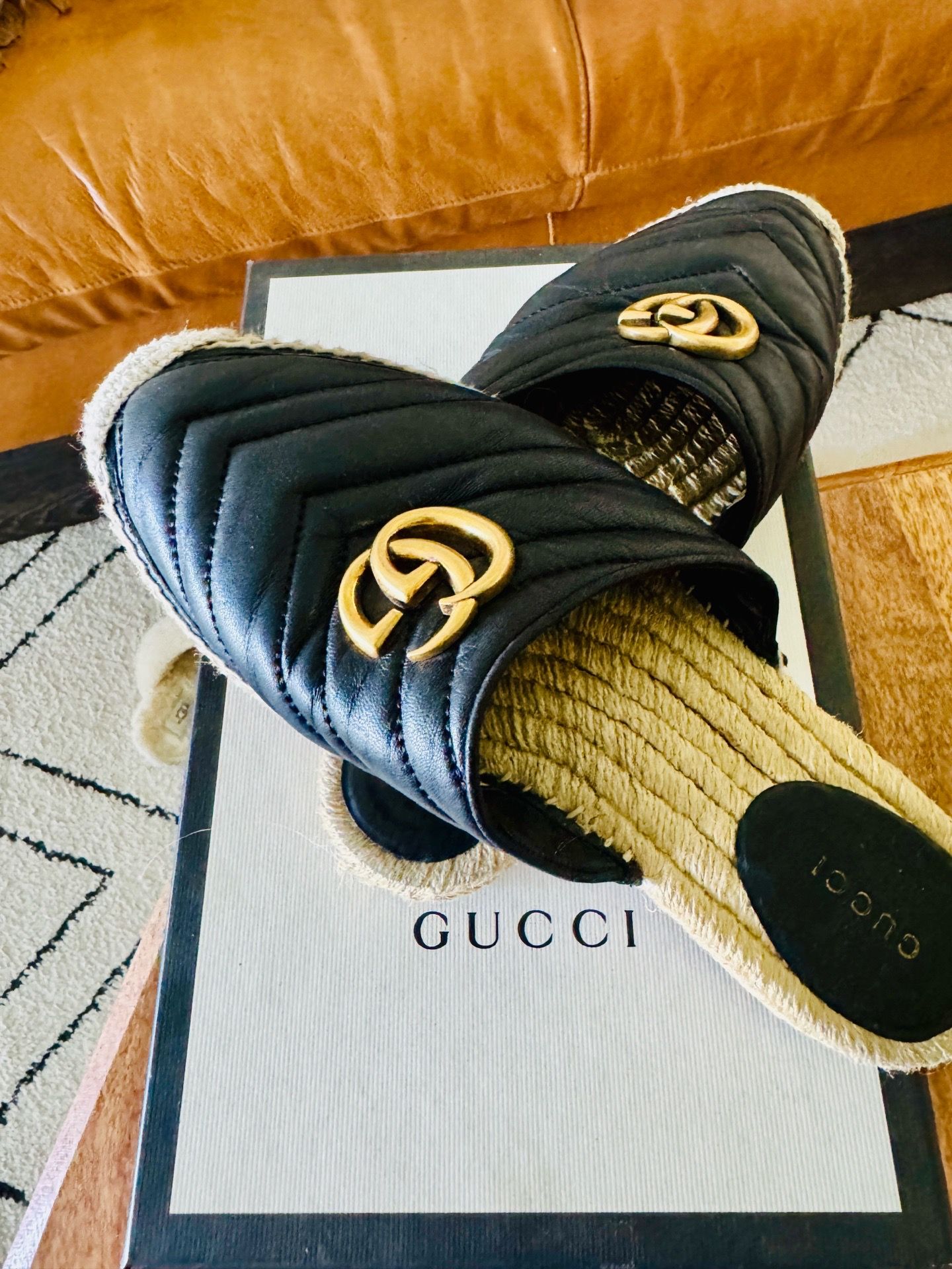 Gucci Napa Slides