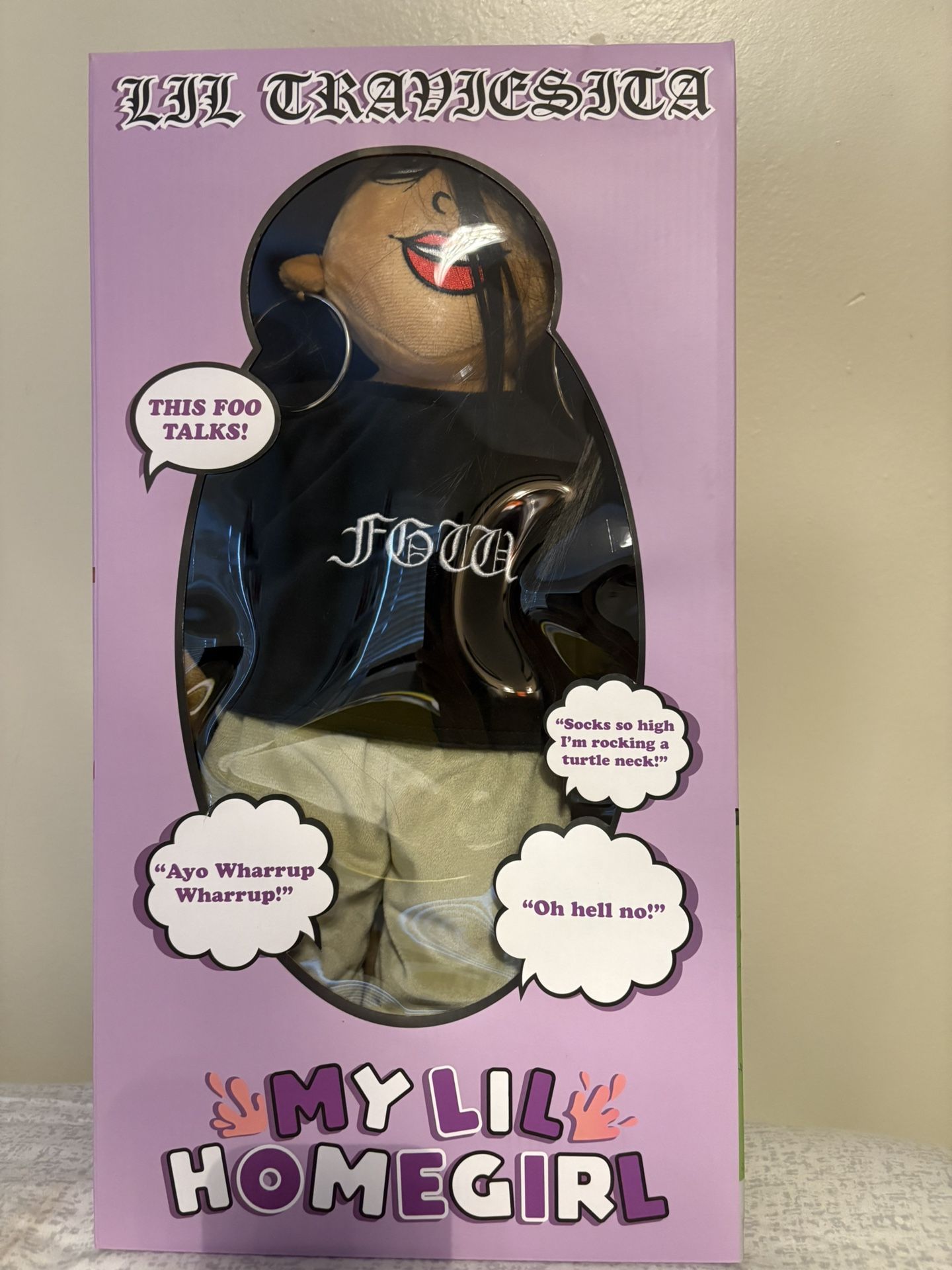 Foos Gone Wild "My Lil Homegirl " Lil Traviesita Talking Plush Doll
