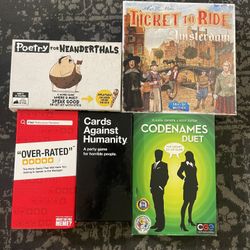 Card Game Bundle cards against humanity ticket to ride code names overrated