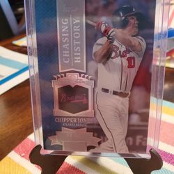Chipper Jones 2013 Topps Chasing History Insert Baseball Card