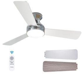 Ventiladores de techo con luces 42 pulgadas, perfil bajo, control remoto, montaje empotrado