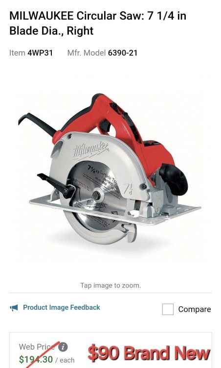 MILWAUKEE 7-1/4 in. Circular Saw