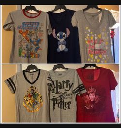 6 used juniors Tees $15
