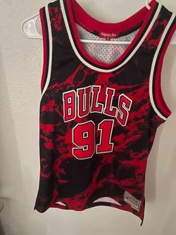 Mitchell & Ness Bulls #91 Rodman Jersey