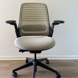 Steelcase Series 1 Fully Loaded Office Chair In White 