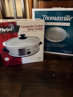 New Parini Slow Cooker + Thomasville Serving Tray Bundle