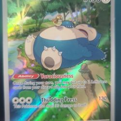 Full Art Snorlax Pokemon Card
