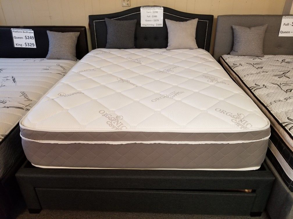 Brand New 12" Thick Innerspring Pillowtop Medium Soft Queen Mattress