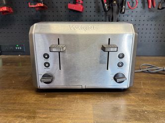 WARING PRO 4-SLICE TOASTER, BRUSHED STAINLESS STEEL
